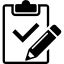 clipboard variant with pencil and check mark variant